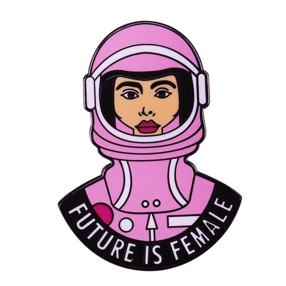 FUTURE IS FEMALE Enamel Lapel Pin - Picture 1 of 6